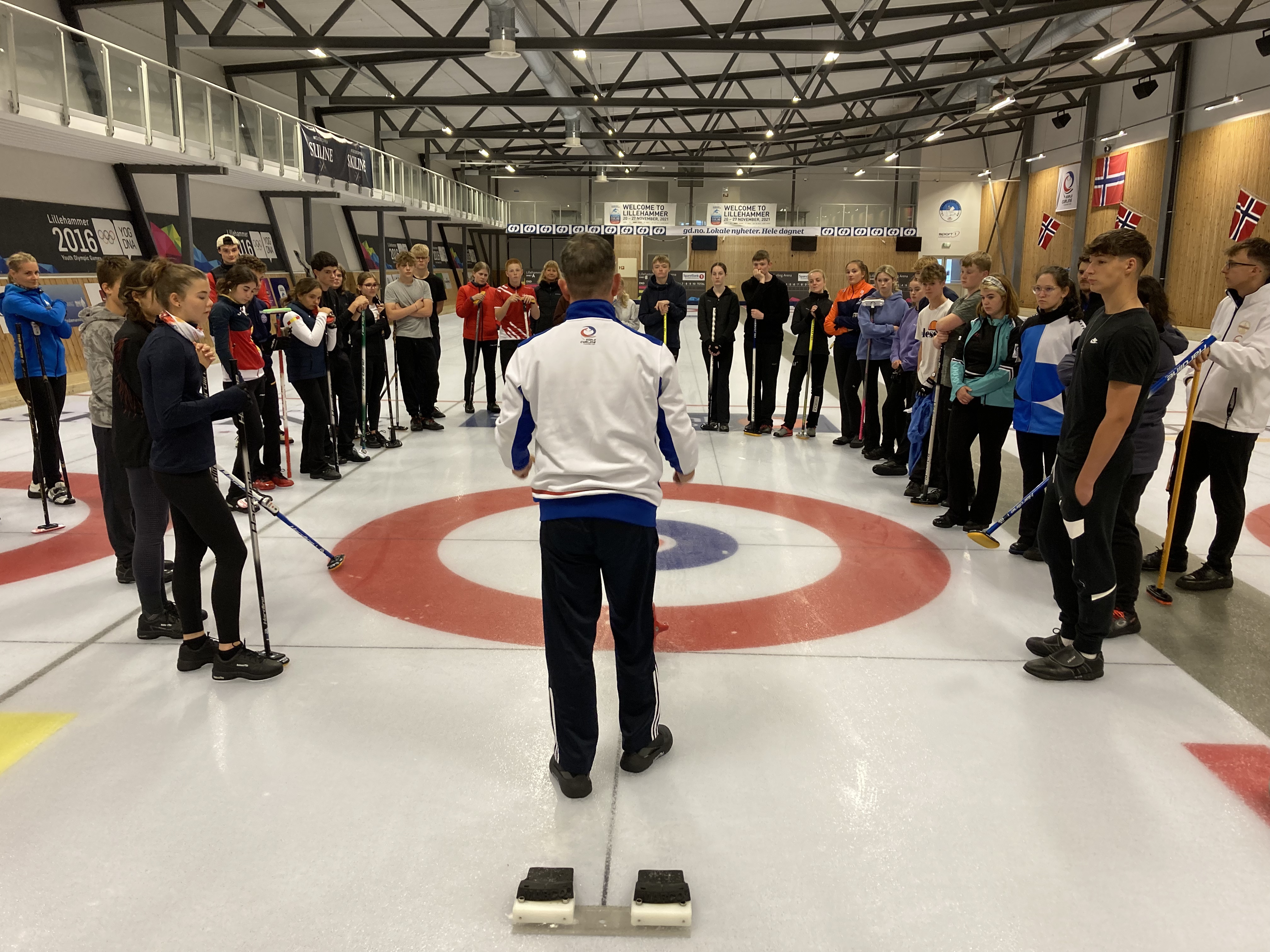 On-ice session at the Lillehammer Youth Camp in 2023